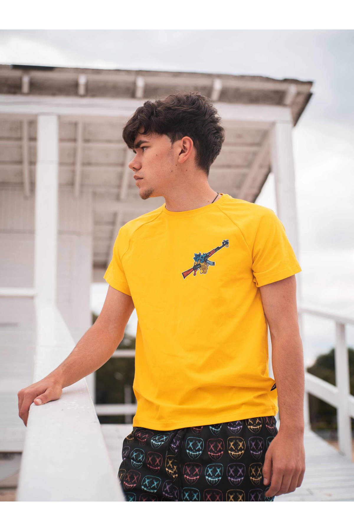 Футболка жовта Лендліз Custom Wear
