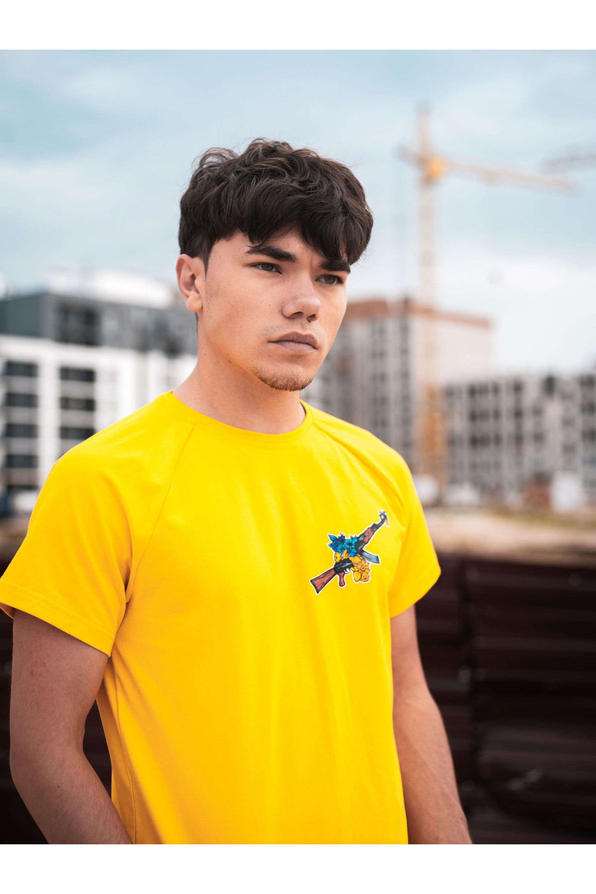 Футболка жовта Лендліз Custom Wear