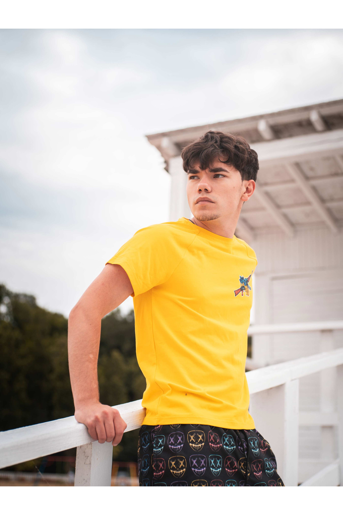 Футболка жовта Лендліз Custom Wear
