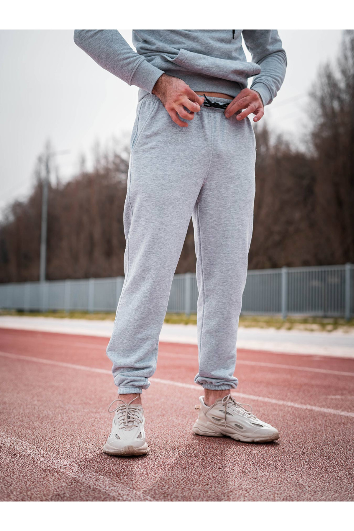 Штани спортивні оверсайз Custom Wear меланж