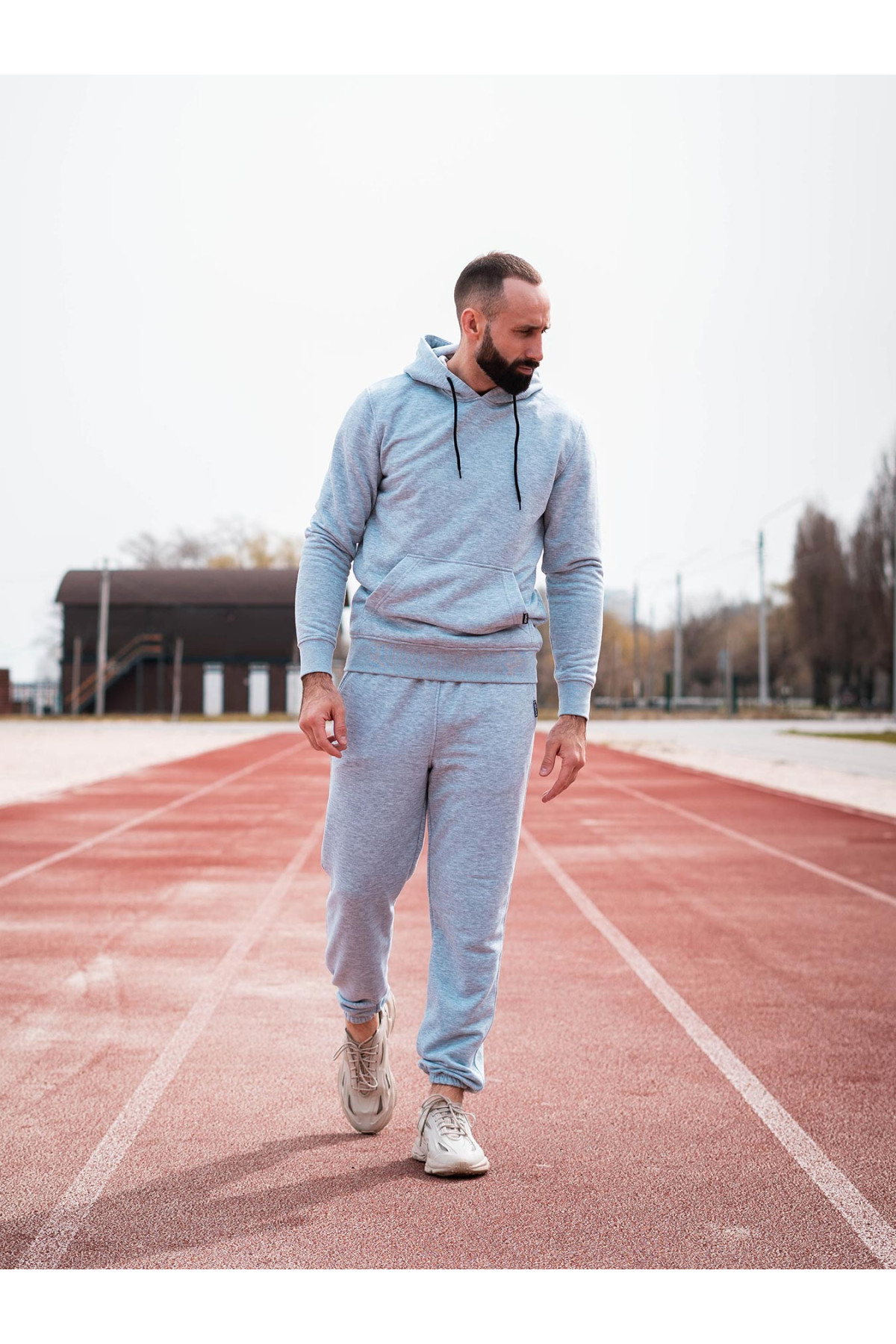Штани спортивні оверсайз Custom Wear меланж