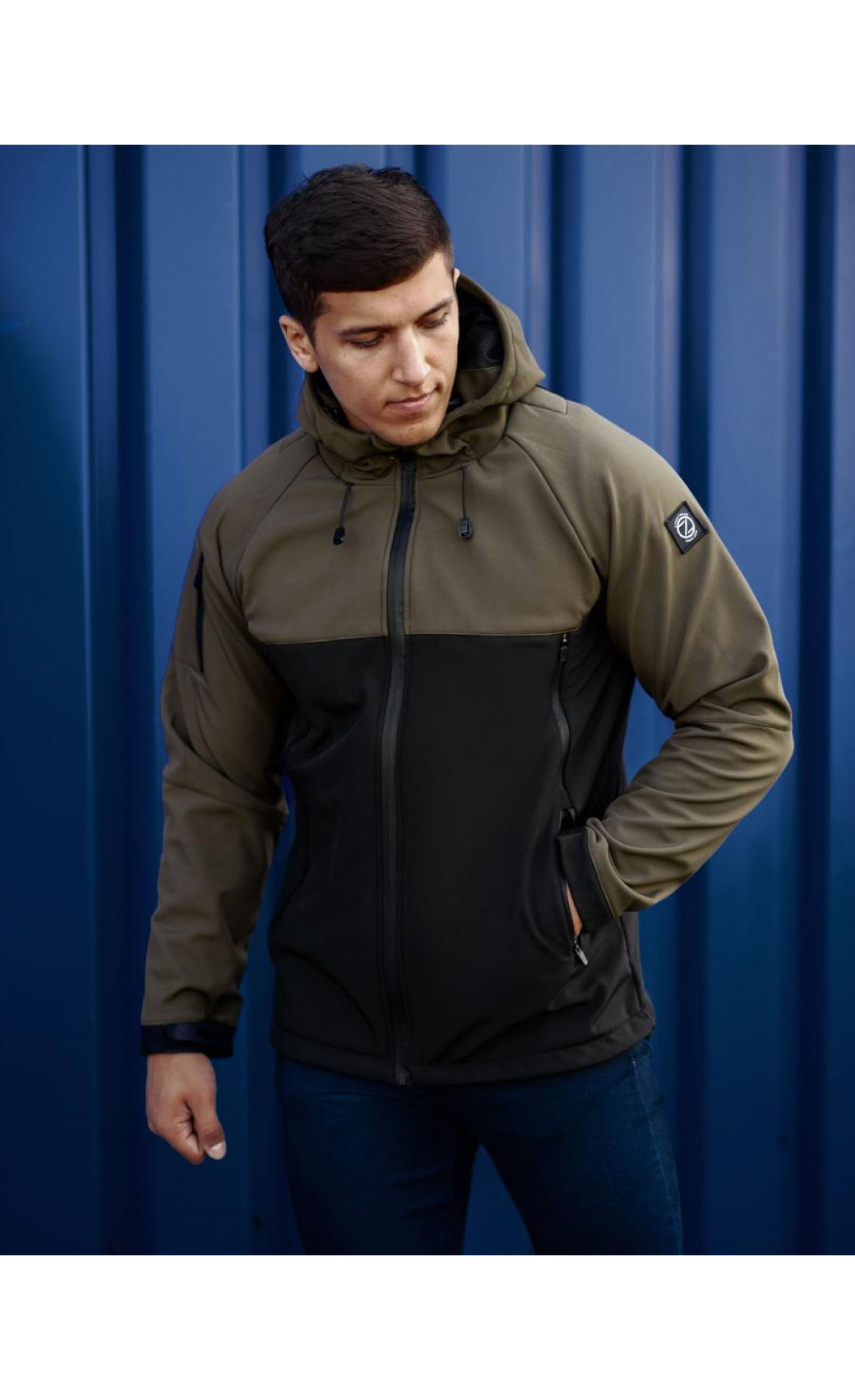 Куртка BEZET softshell Alfa black / khaki'19