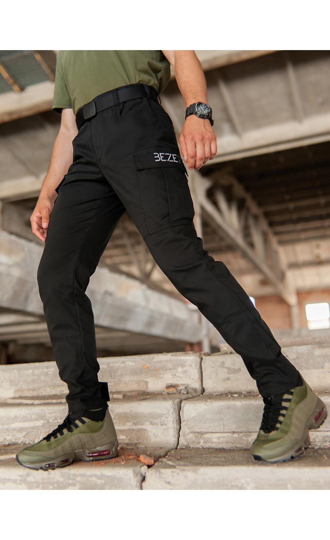 Карго штани BEZET Aviator black'20