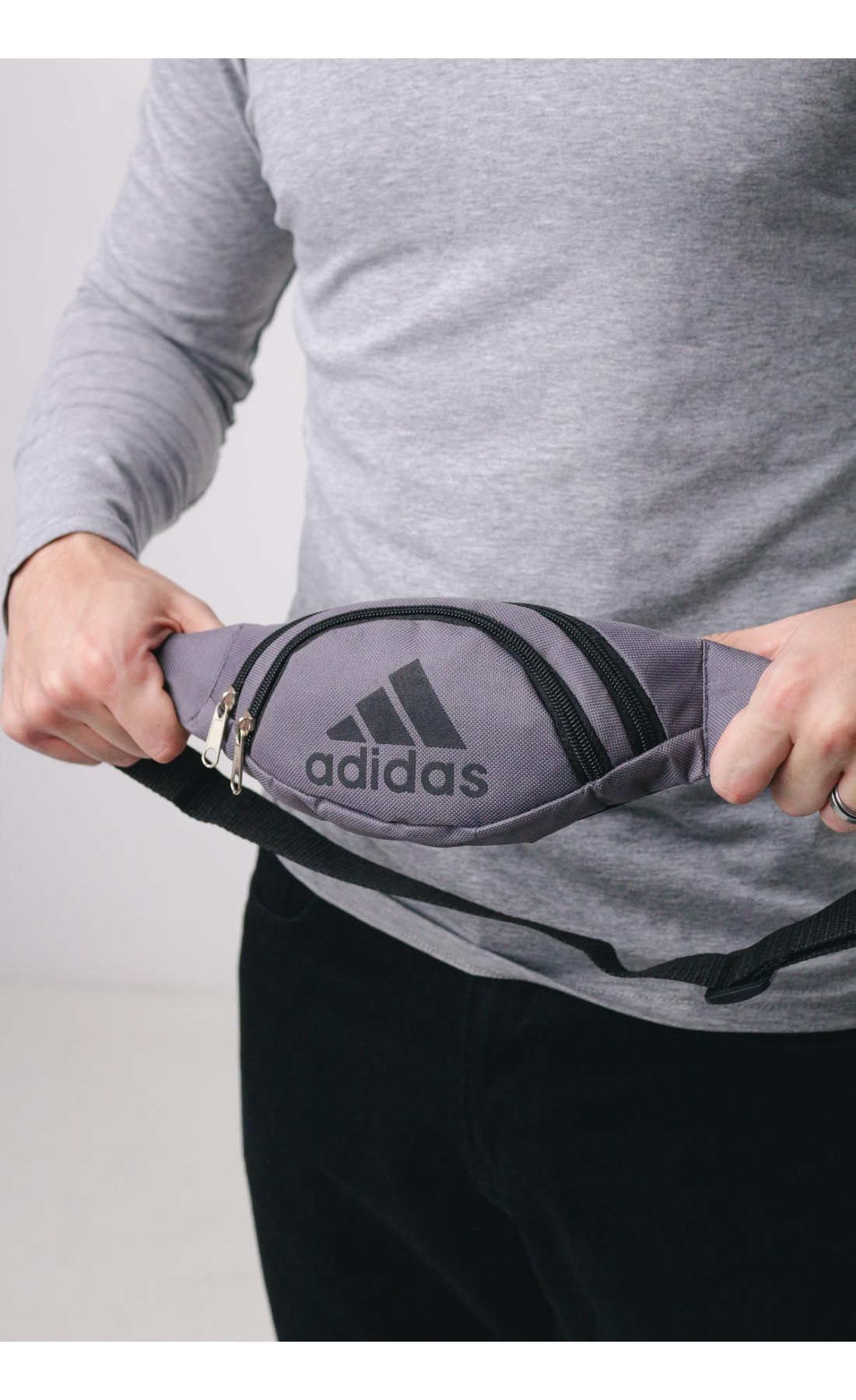 Бананка Adidas сіра (маленька)