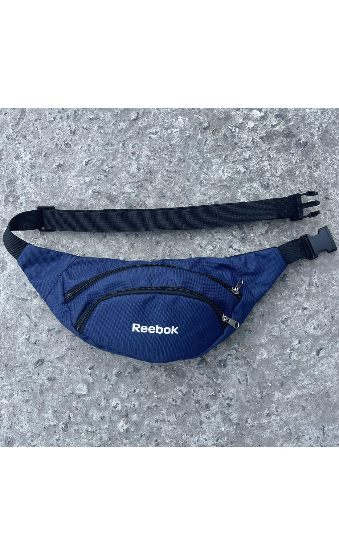 Бананка синя Reebok (лого біле накатка)