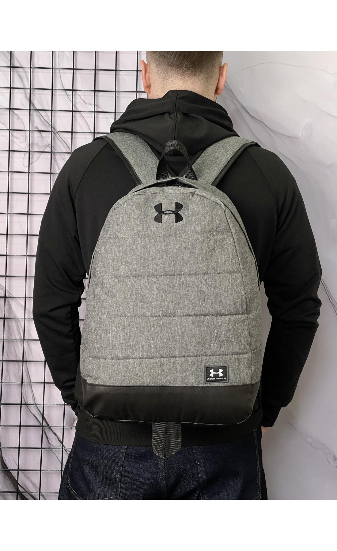 Рюкзак Матрас серый меланж Under Armour