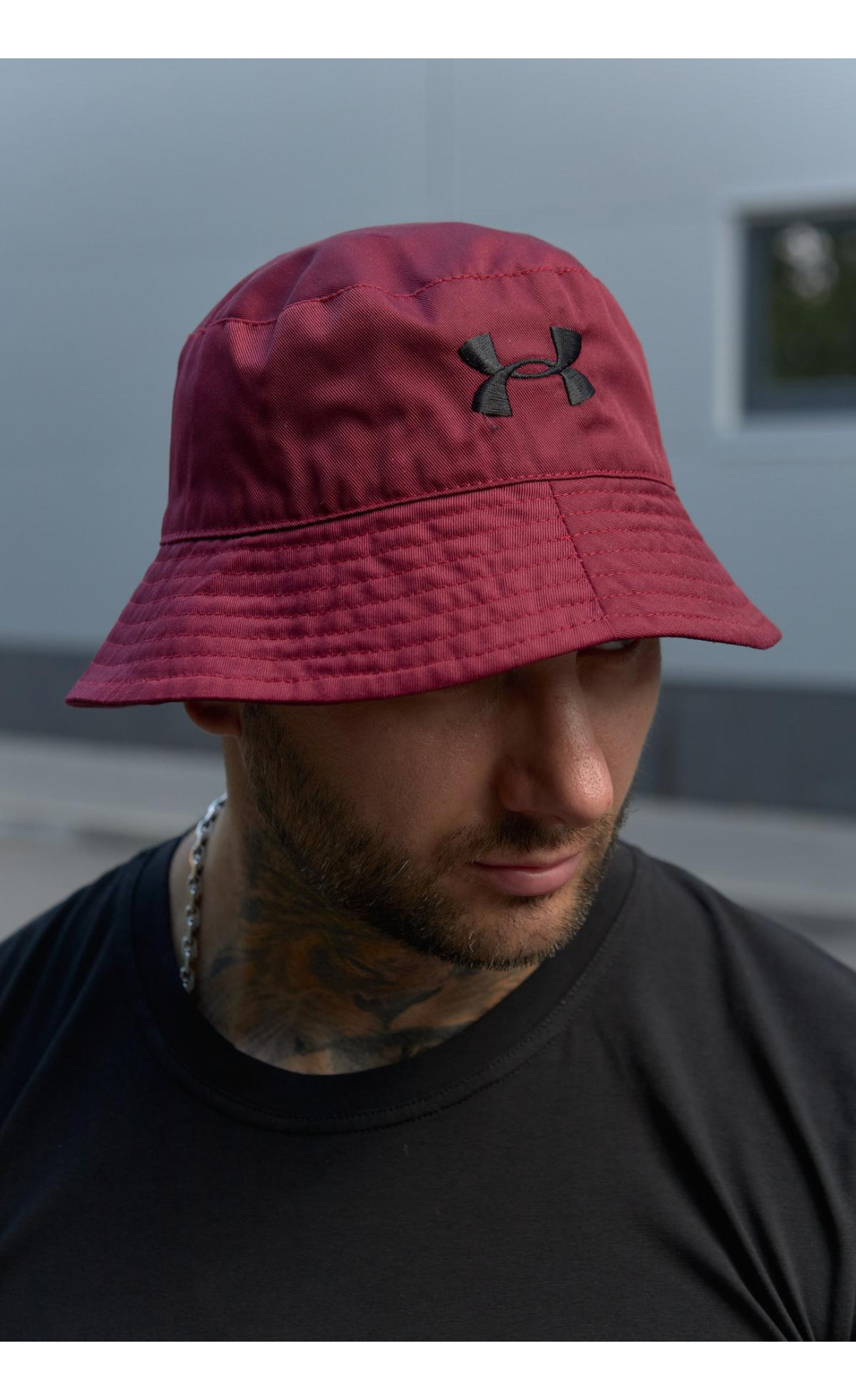 Панама бавовняна базова Under Armour бордова