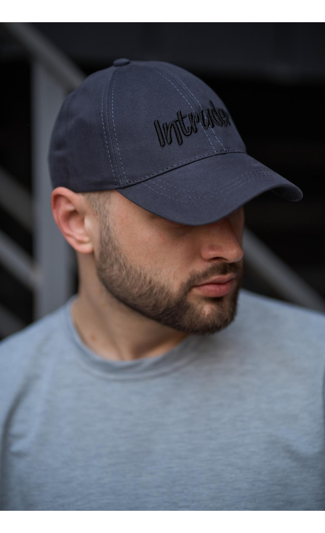 Кепка чоловіча Intruder big сіра