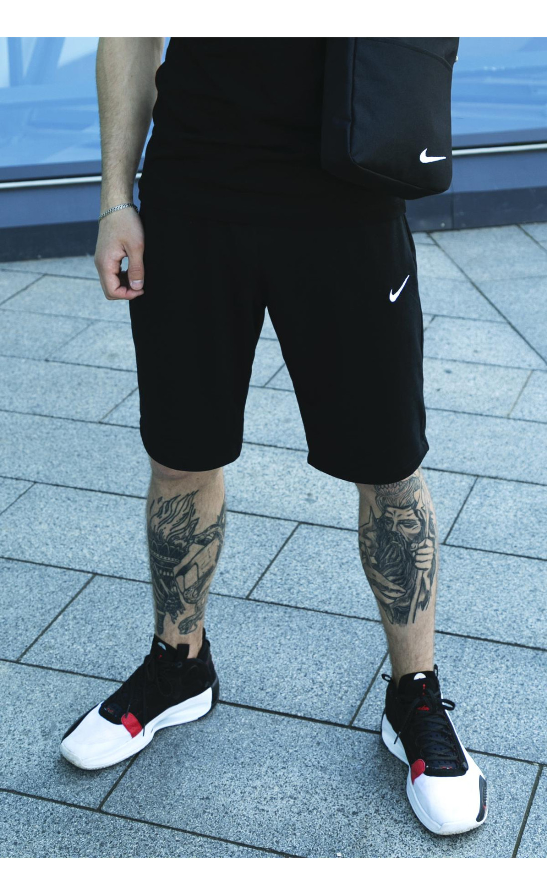 Шорти чоловічі трикотажні Nike чорні