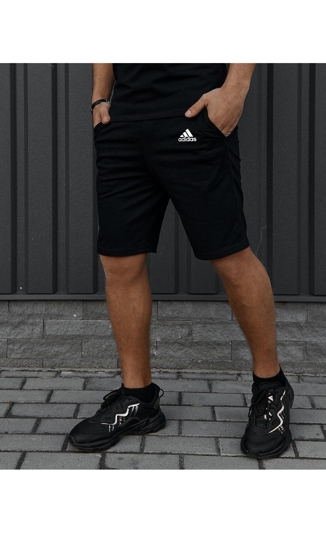 Шорти чоловічі Kukuruza Adidas чорні