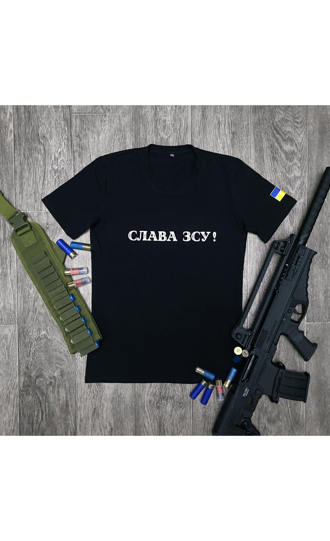 Футболка чоловіча "Cлава ЗСУ" Intruder чорна