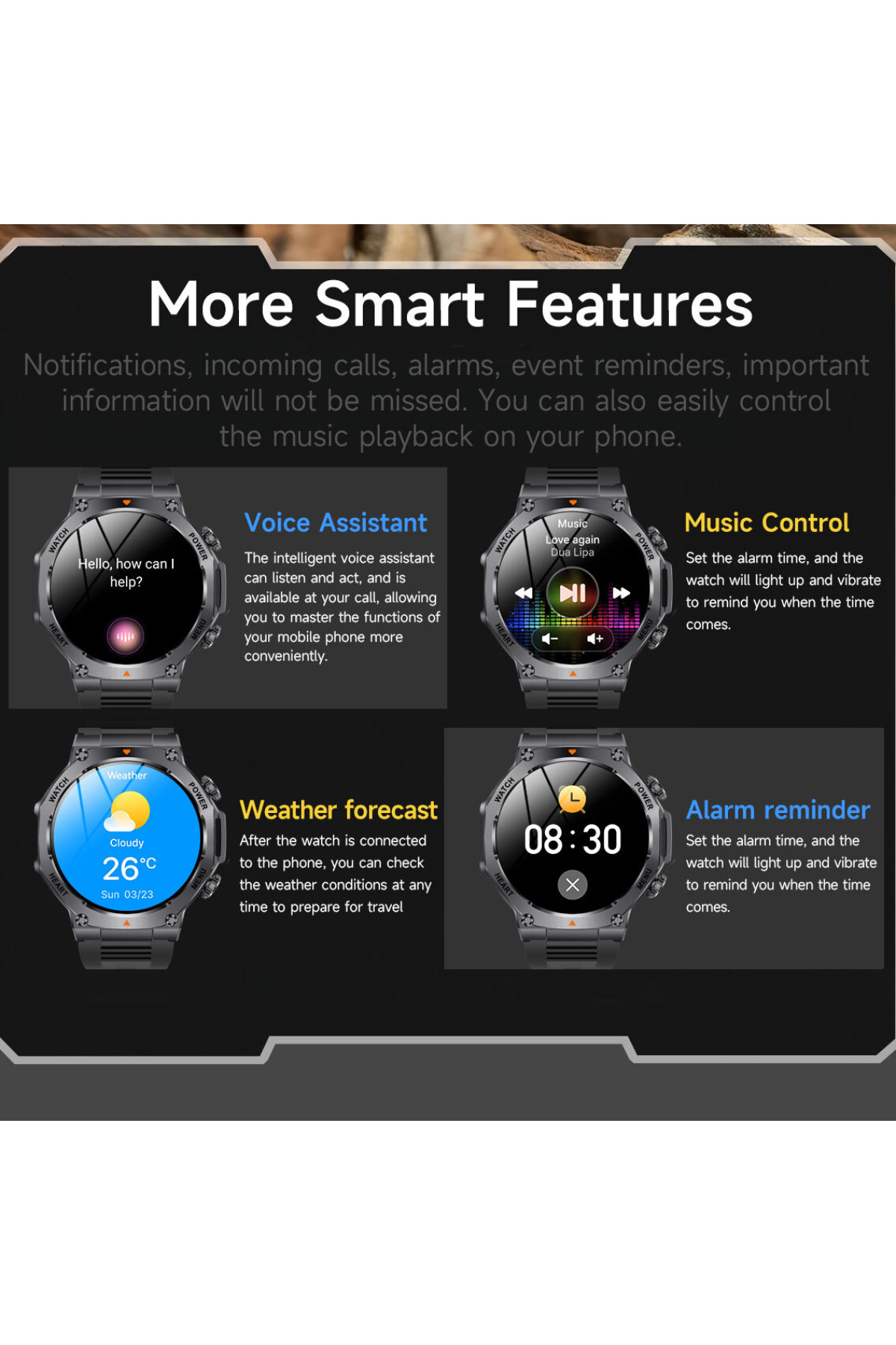 Смарт годинник  Smart Mevaden Ultra Rubber, 2 ремінці