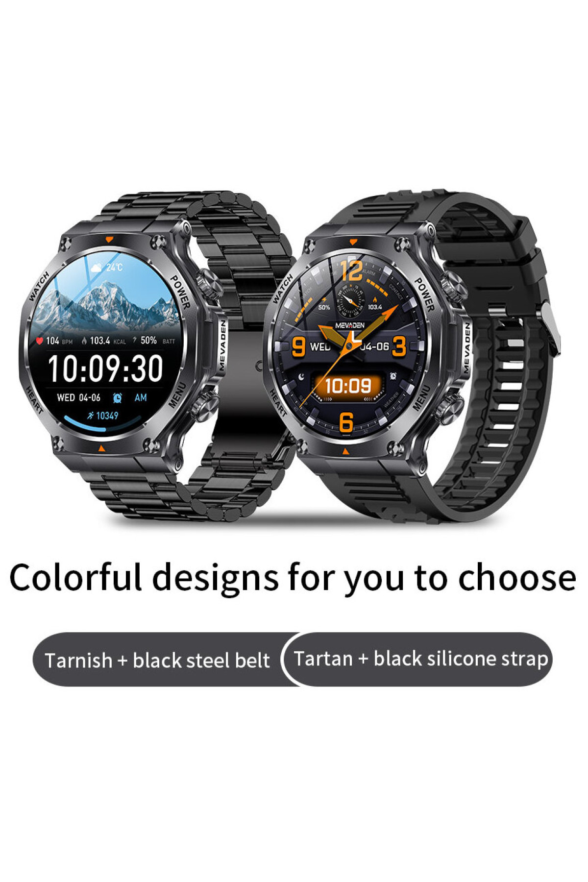 Смарт годинник  Smart Mevaden Ultra Rubber, 2 ремінці