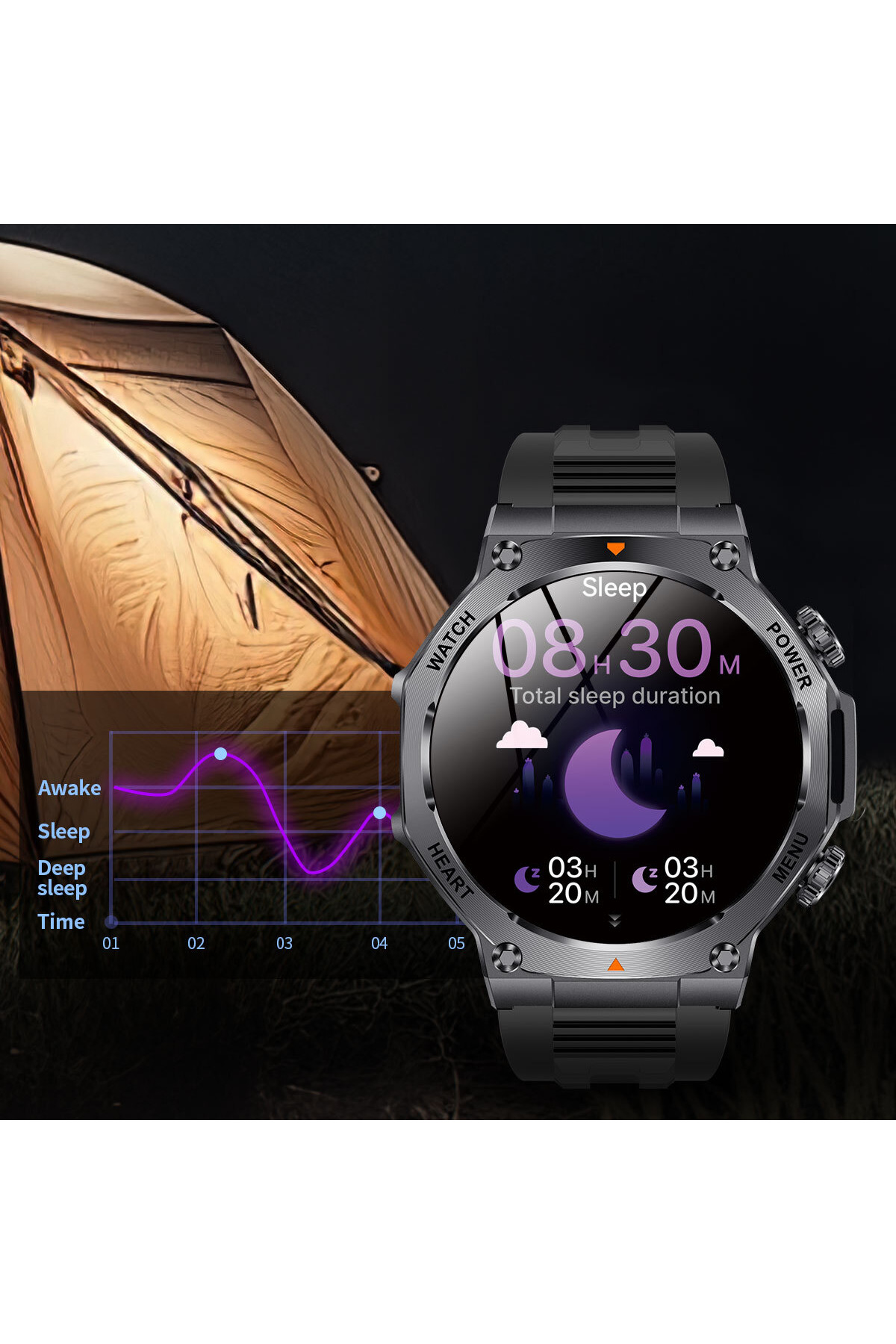 Смарт годинник  Smart Mevaden Ultra Rubber, 2 ремінці
