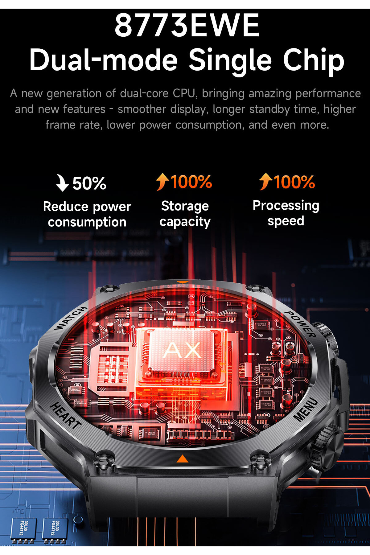 Смарт годинник  Smart Mevaden Ultra Rubber, 2 ремінці