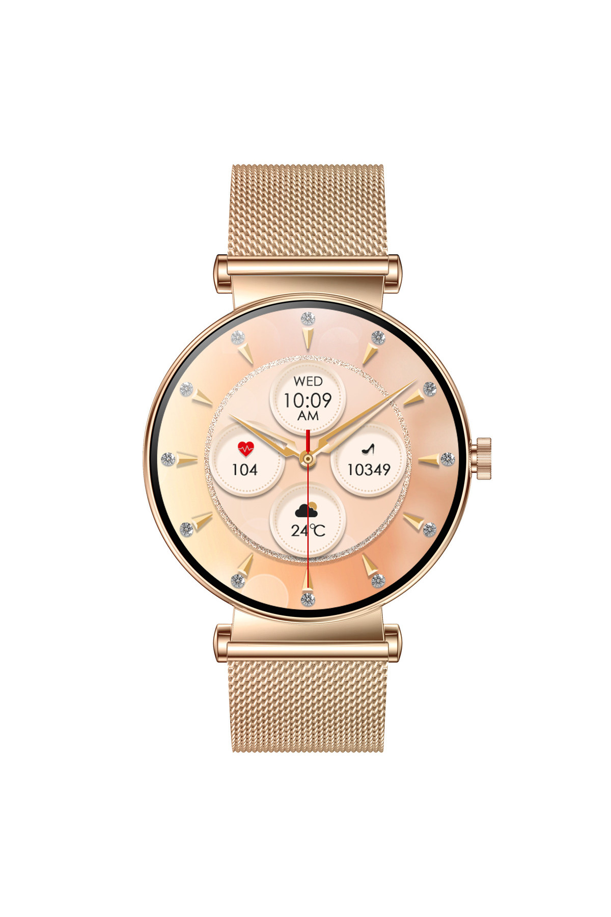 Смарт годинник  Smart Miami Steel Gold, 2 ремінці