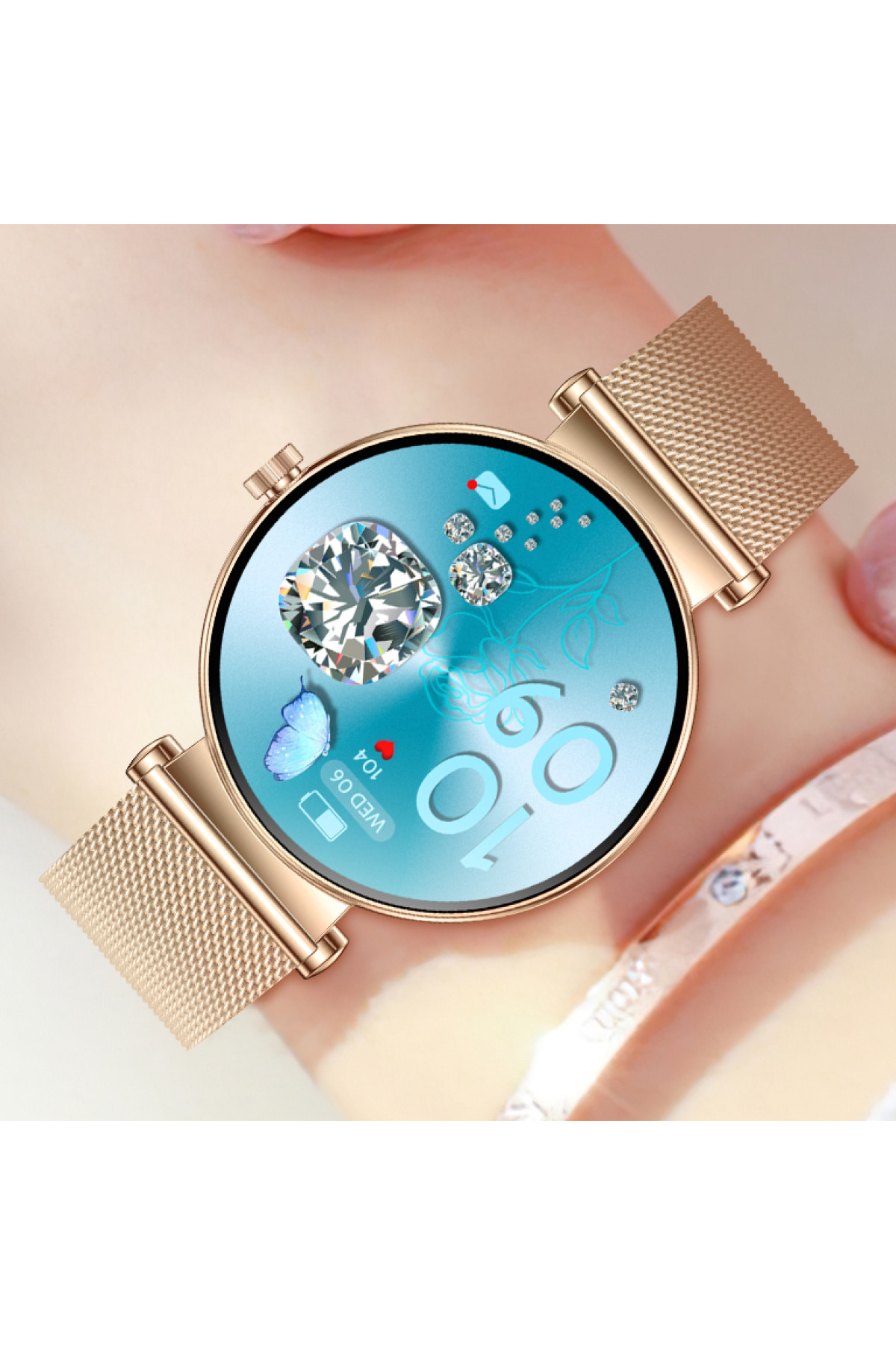 Смарт годинник  Smart Miami Steel Gold, 2 ремінці