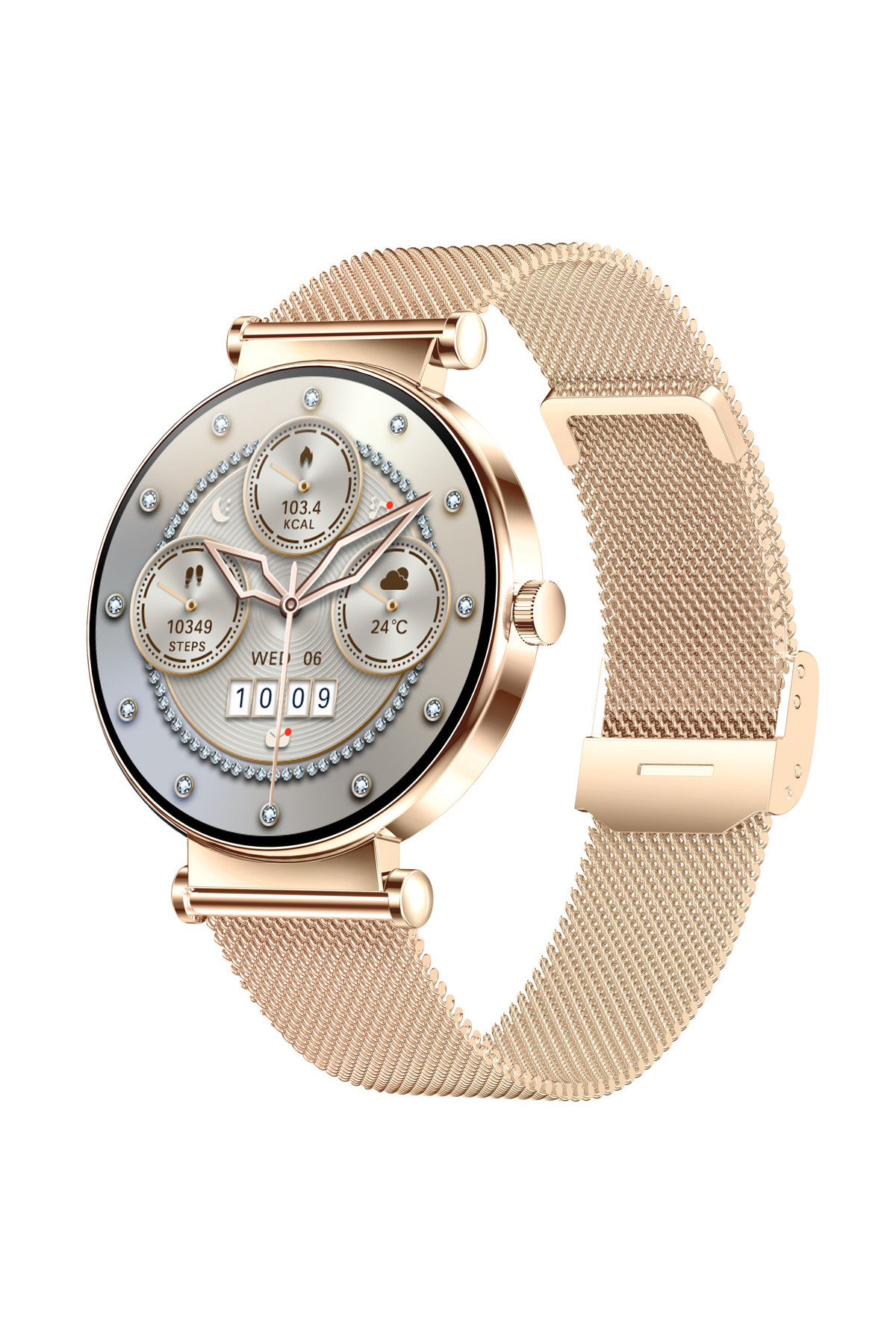 Смарт годинник  Smart Miami Steel Gold, 2 ремінці