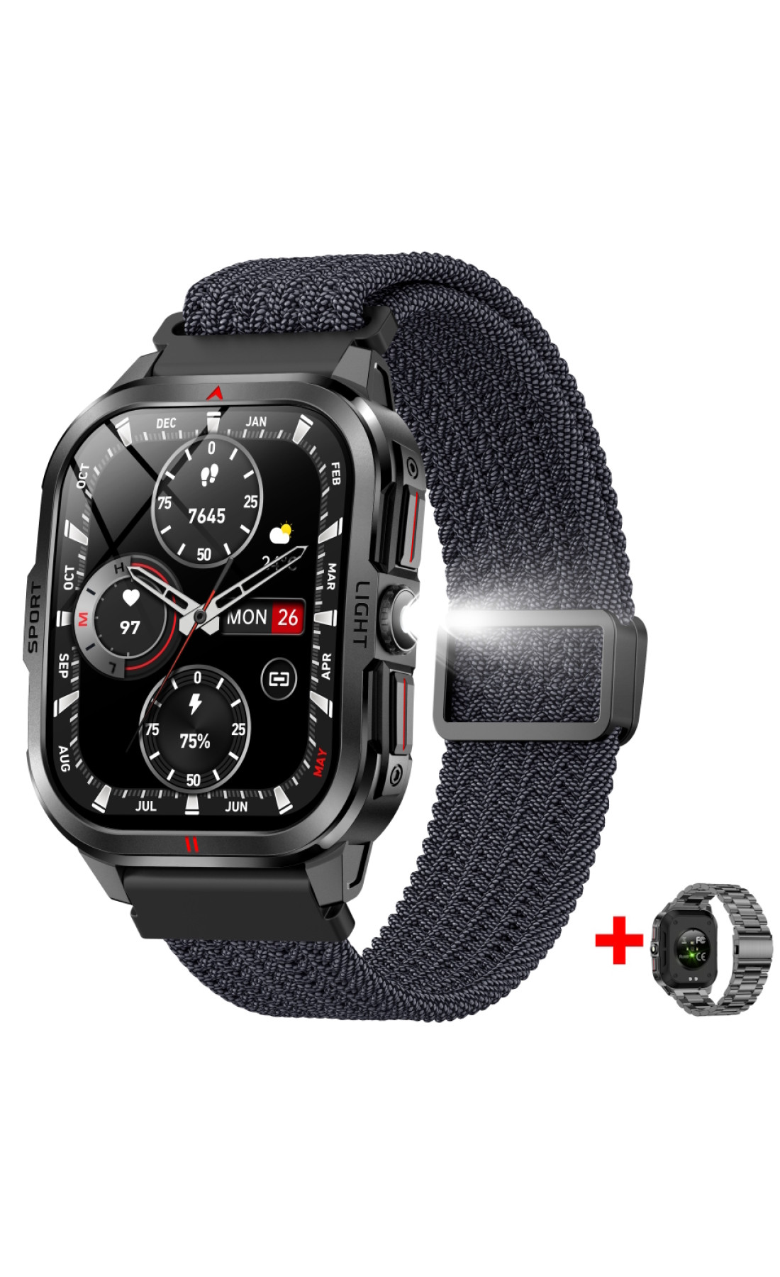 Смарт годинник  Smart Fanastic Nylon, 2 ремінці