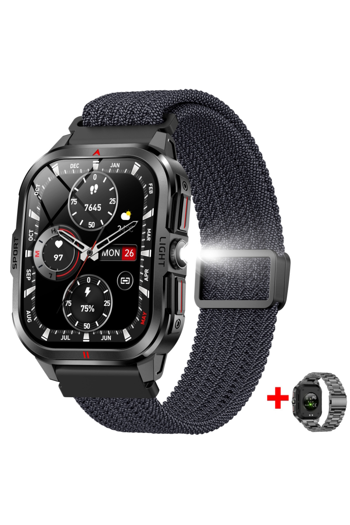 Смарт годинник  Smart Fanastic Nylon, 2 ремінці