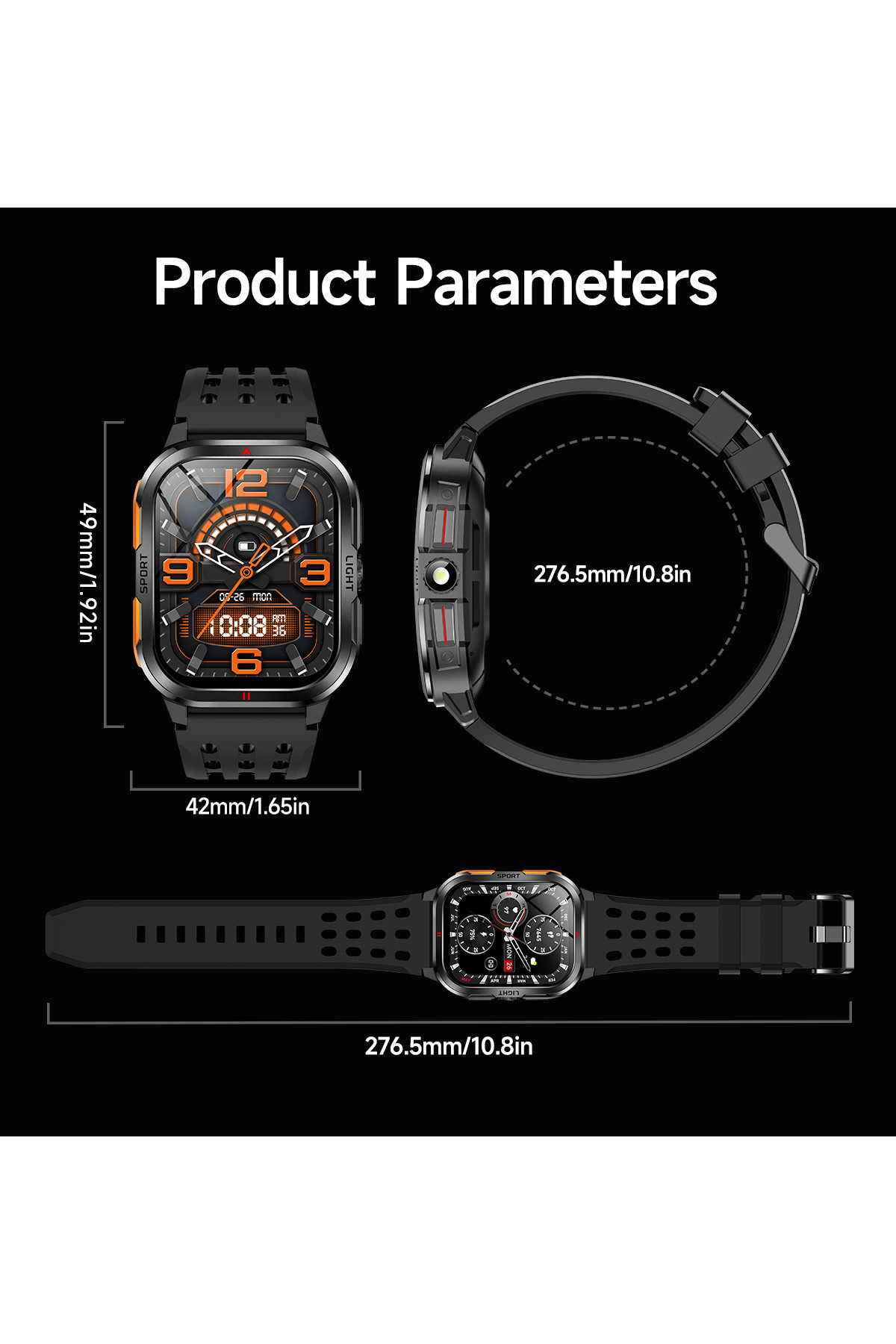 Смарт годинник  Smart Fanastic Nylon, 2 ремінці