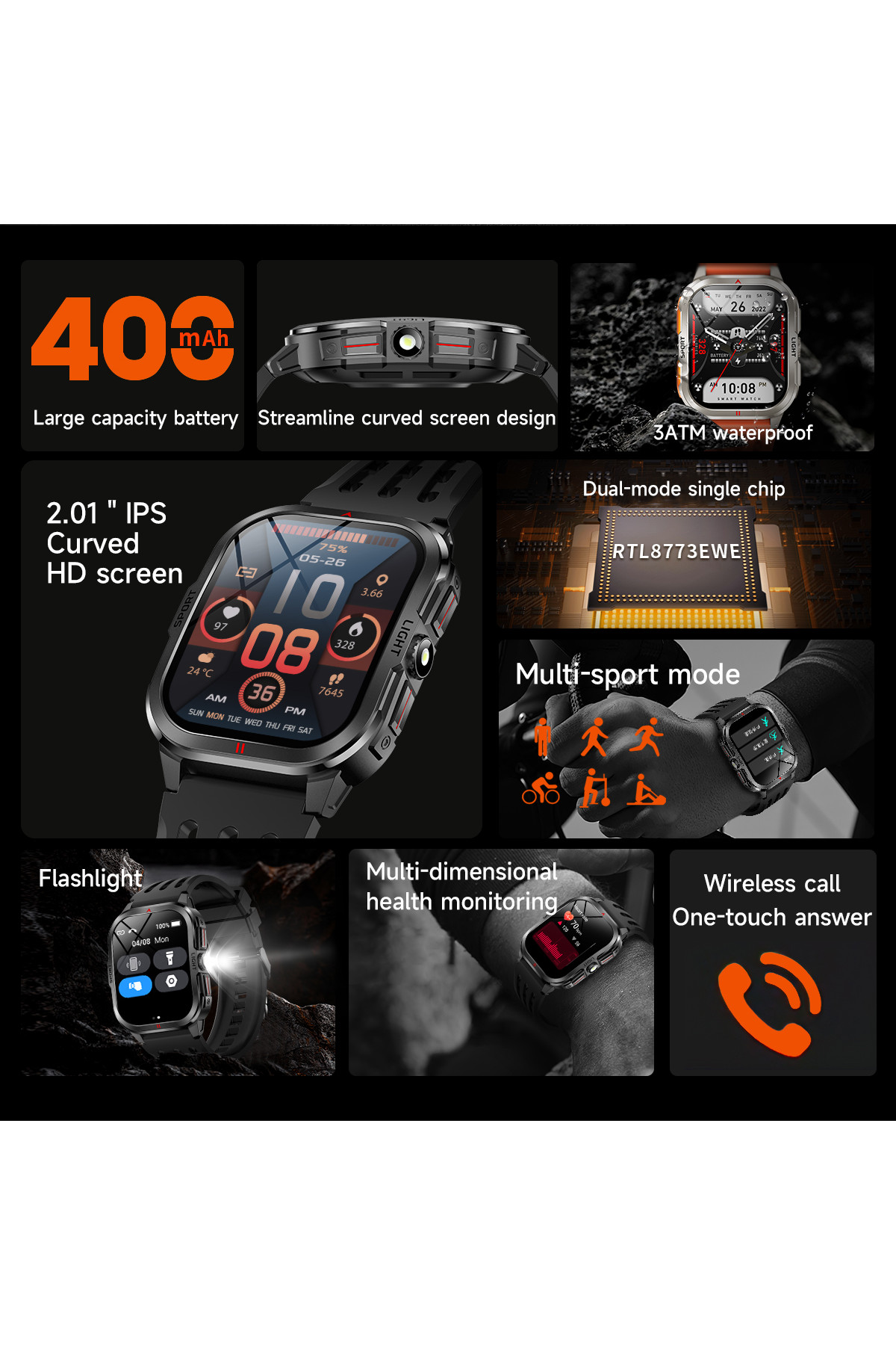 Смарт годинник  Smart Fanastic Nylon, 2 ремінці