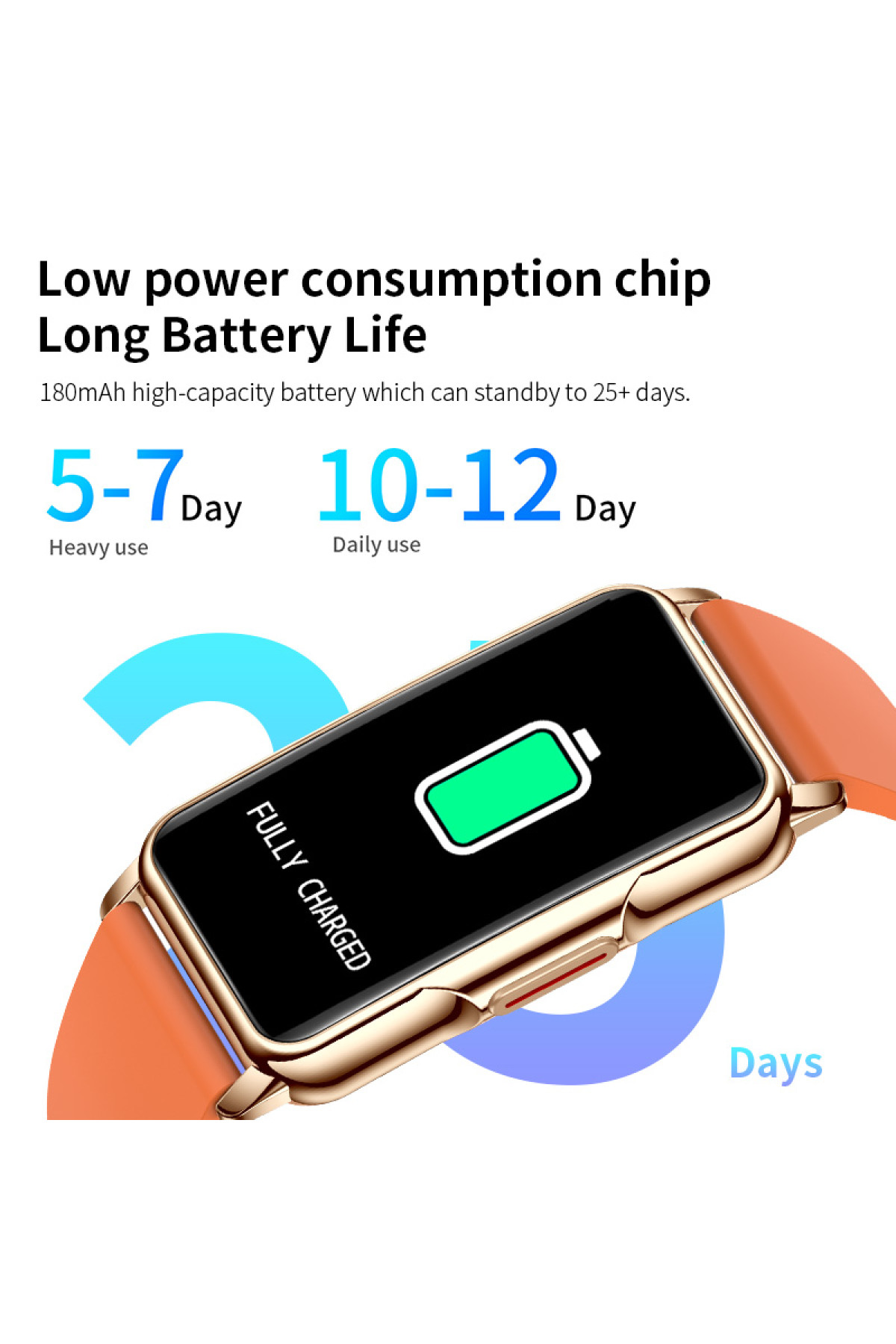Смарт годинник  Smart Mioband Nano+ Orange, 2 ремінці