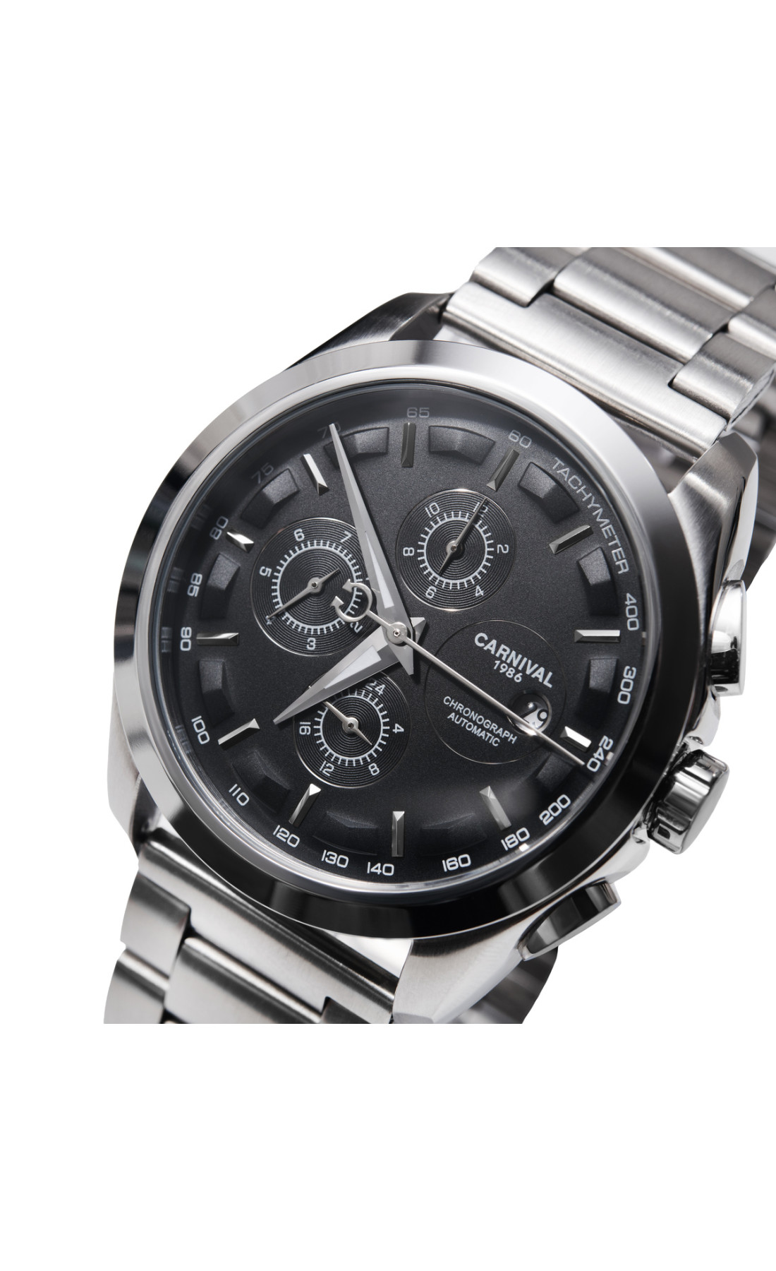 Чоловічий годинник  Carnival Genius Prime Silver, 2 ремінці