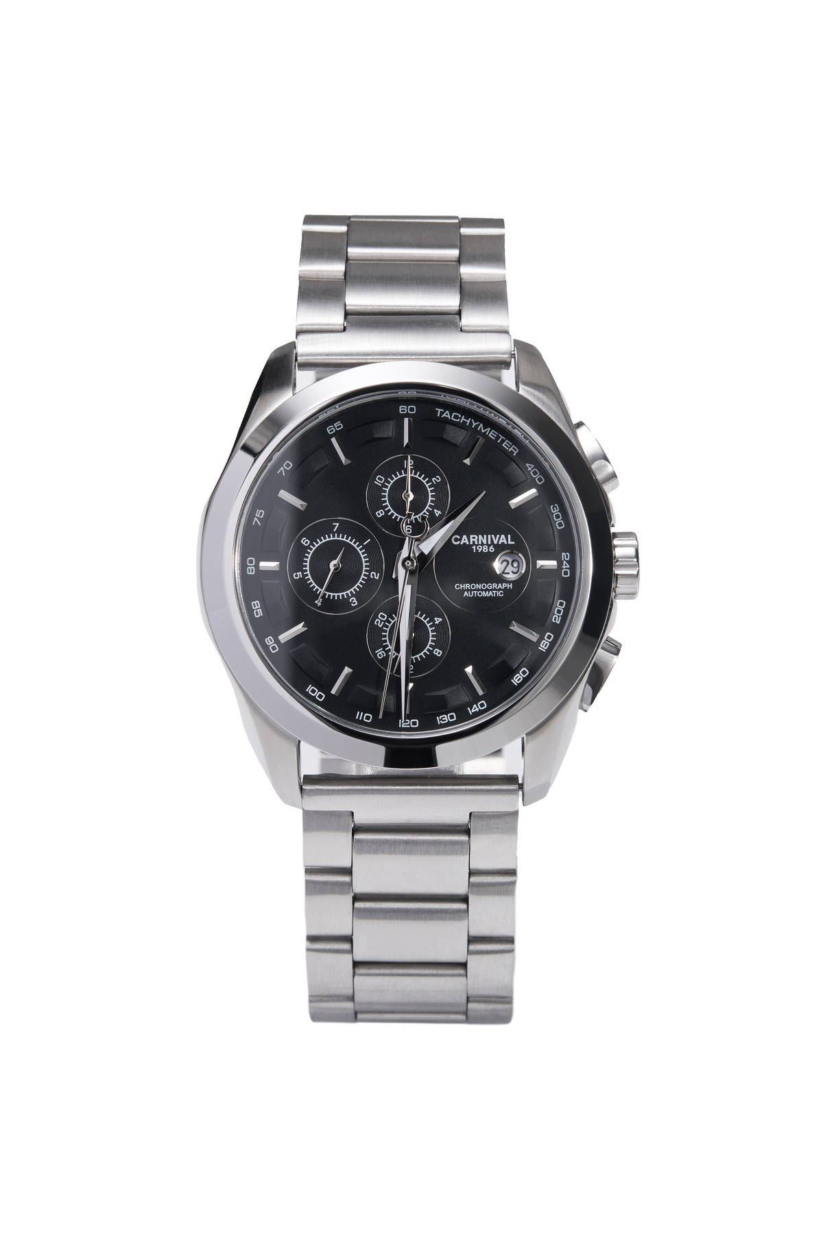 Чоловічий годинник  Carnival Genius Prime Silver, 2 ремінці