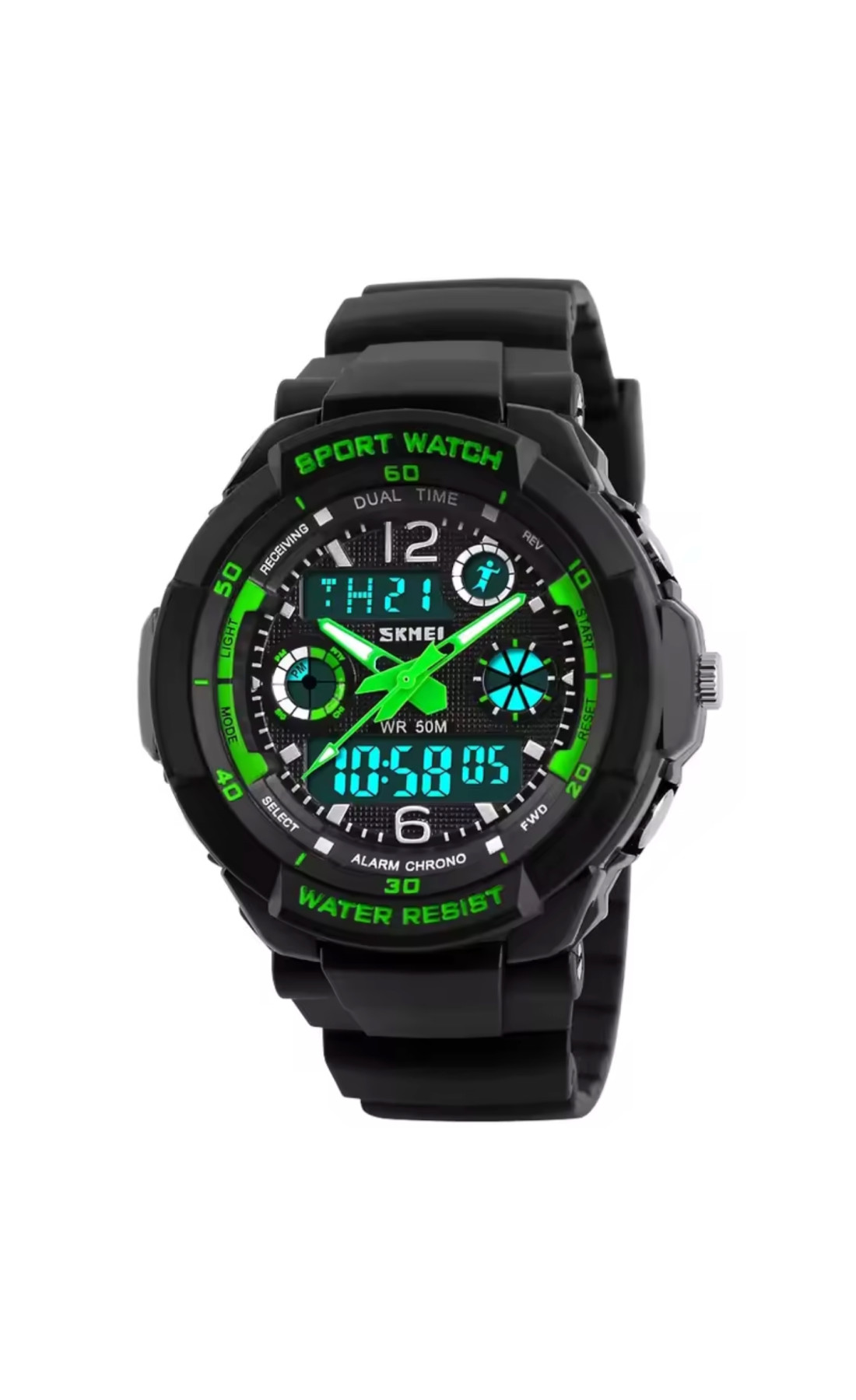 Чоловічий годинник  Skmei S-Shock Green 0931