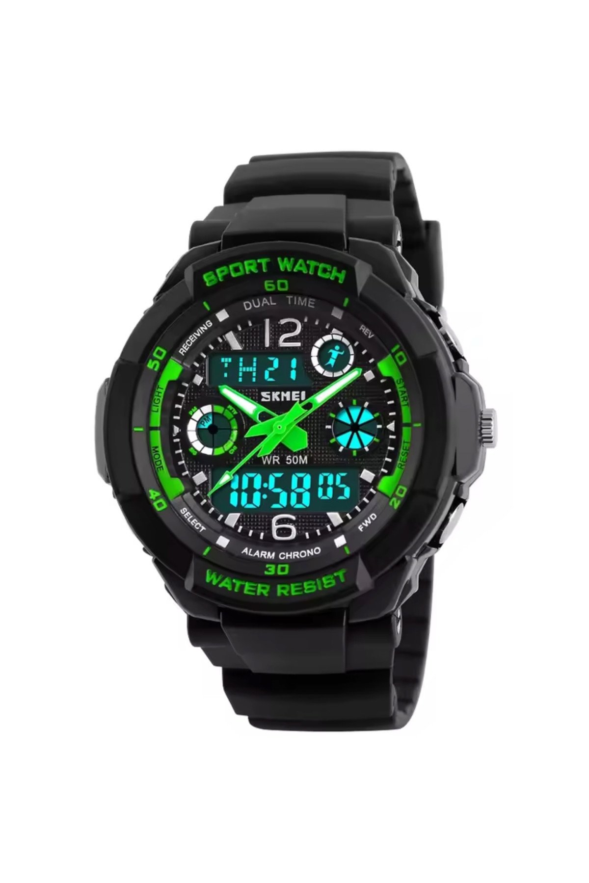 Чоловічий годинник  Skmei S-Shock Green 0931