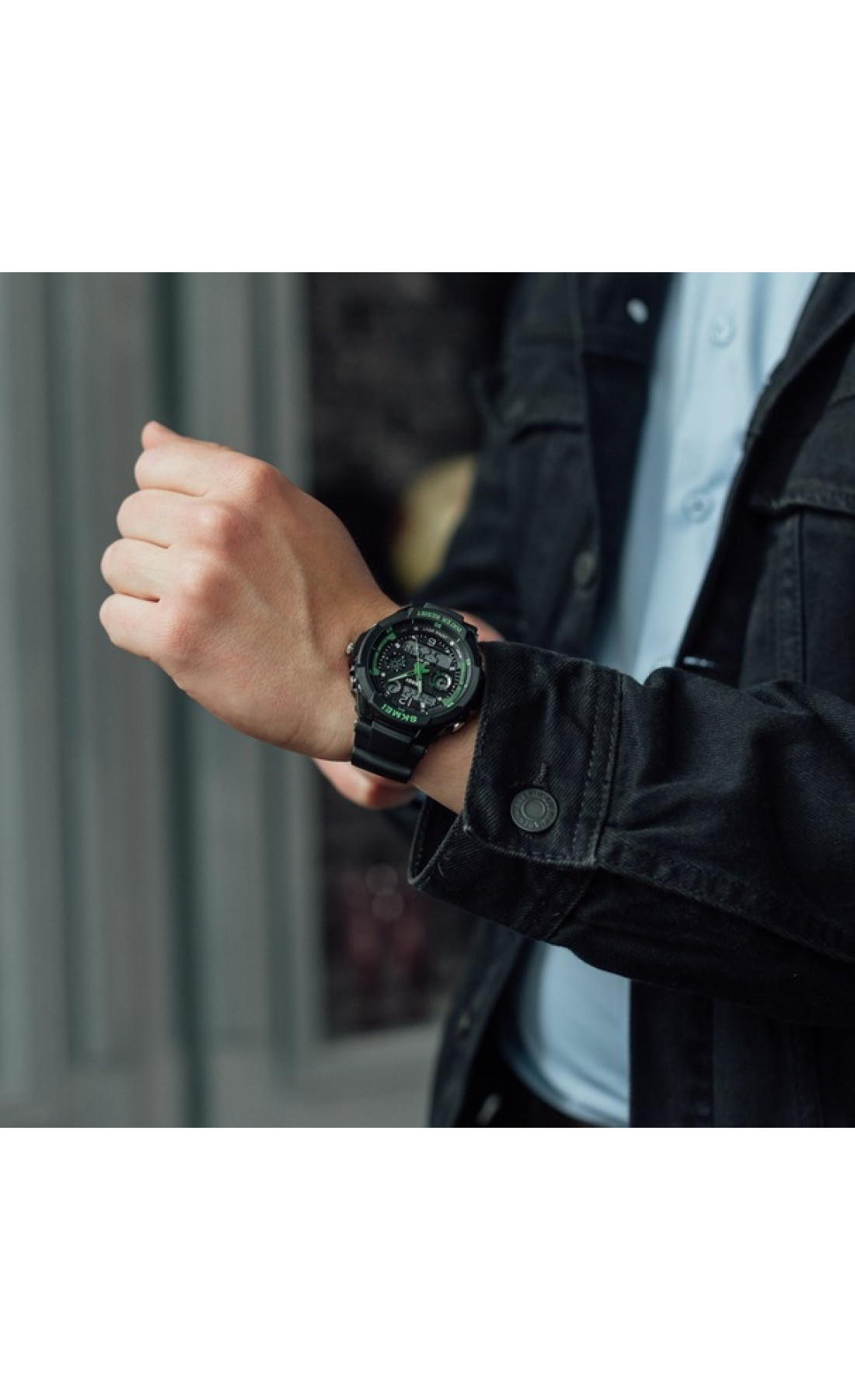 Чоловічий годинник  Skmei S-Shock Green 0931