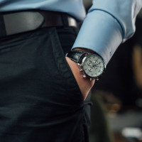 Чоловічий годинник  Jaragar Elite White