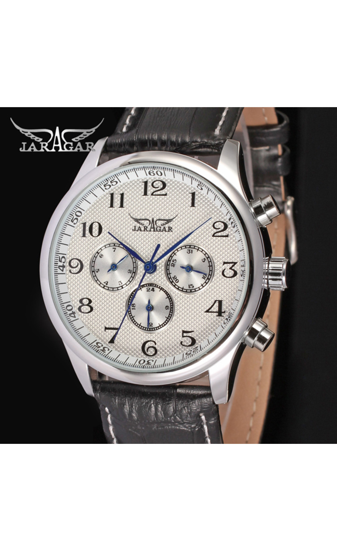 Чоловічий годинник  Jaragar Elite White