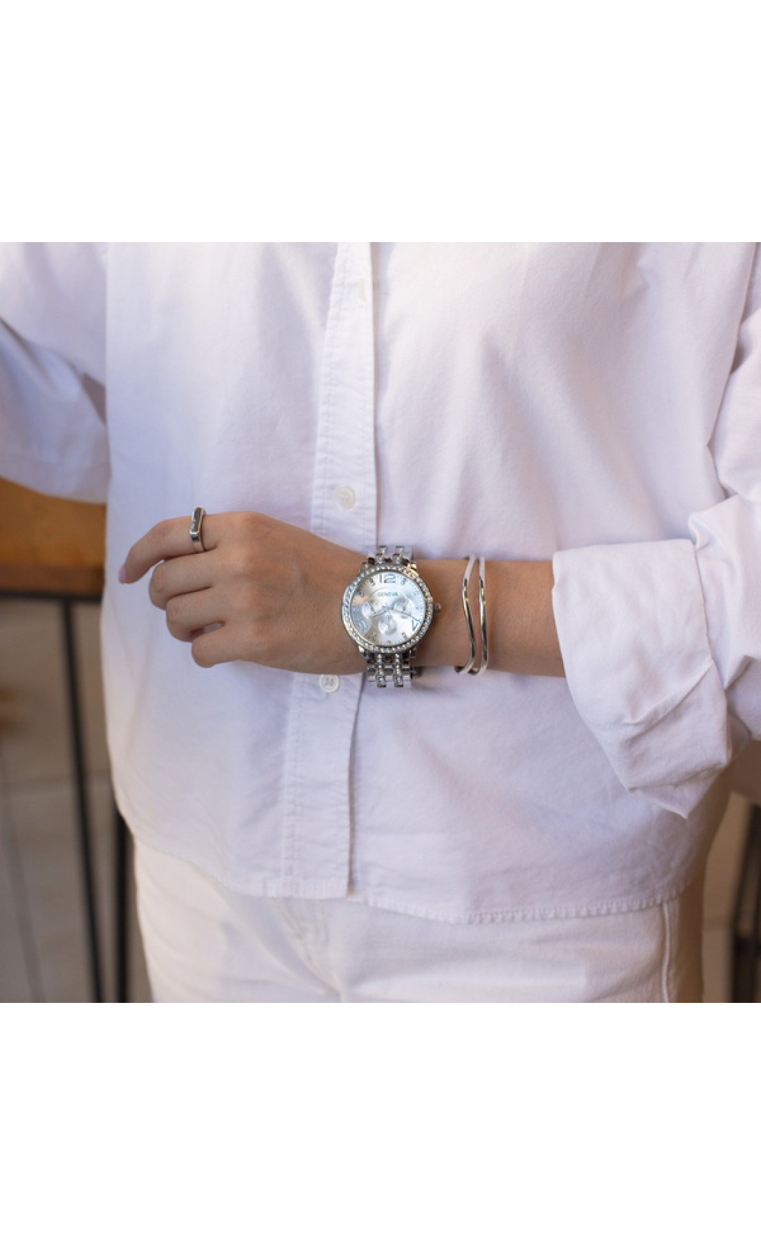 Жіночий годинник  Geneva Silver