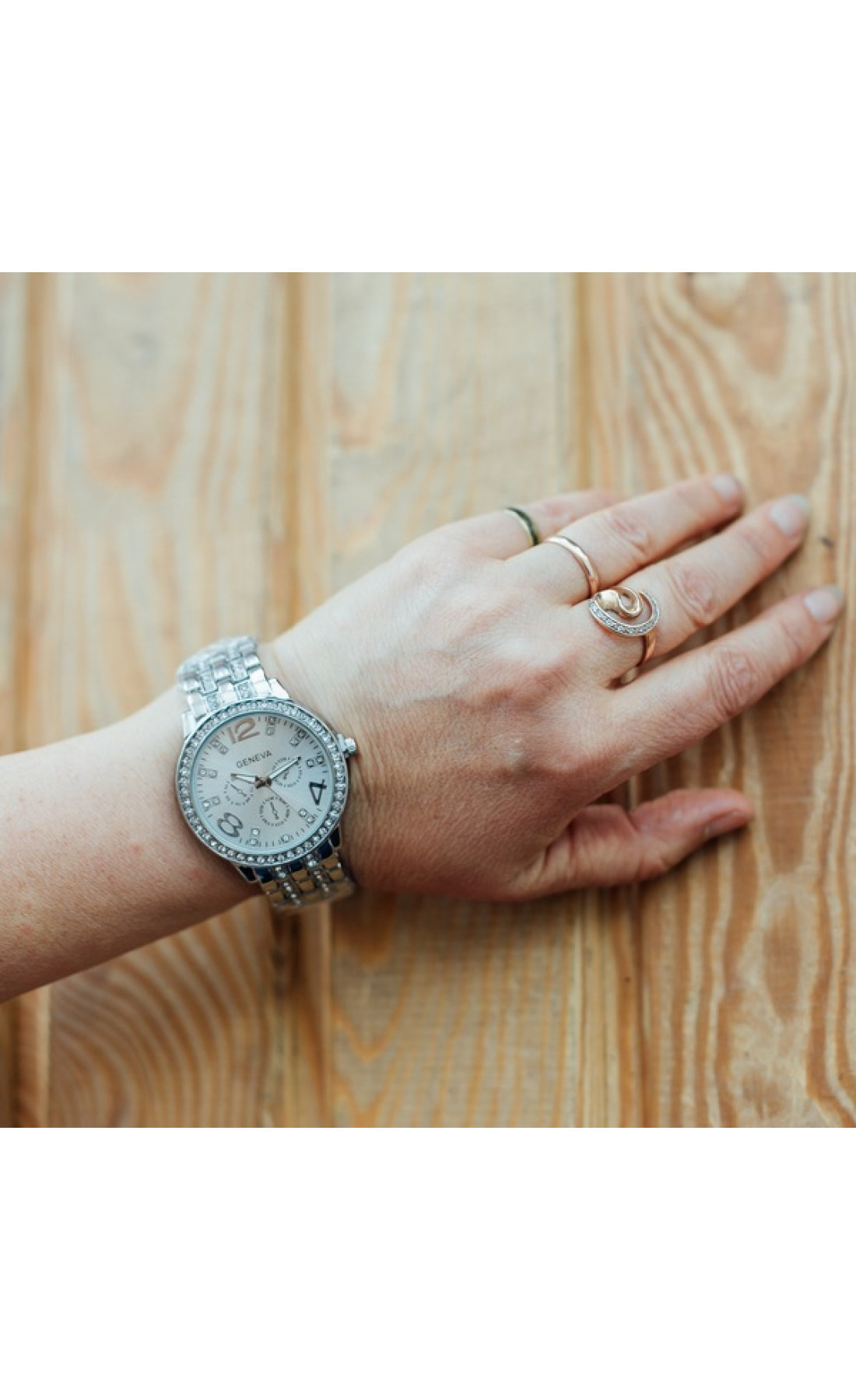 Жіночий годинник  Geneva Silver