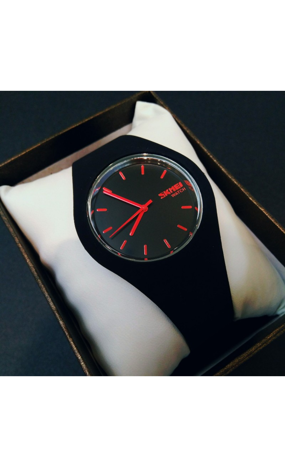 Чоловічий годинник  Skmei Rubber Black II 9068