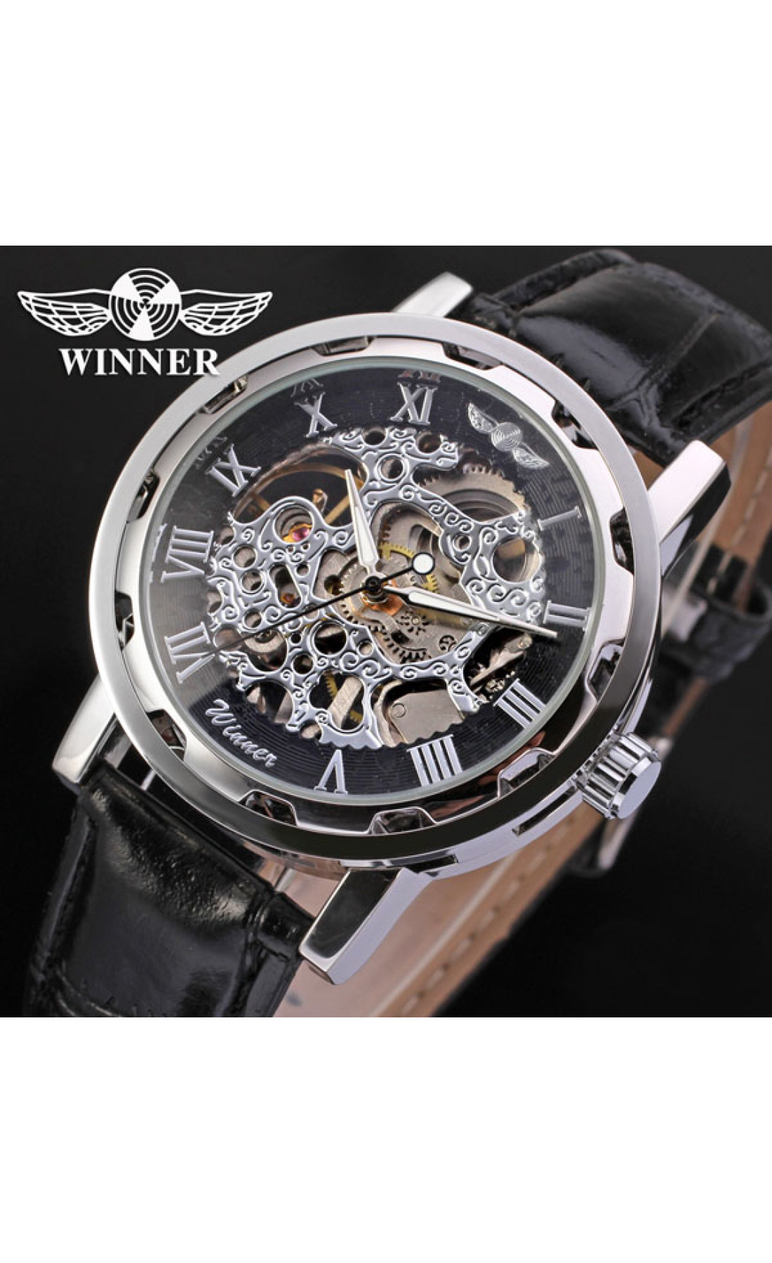 Жіночий годинник  Winner Black II