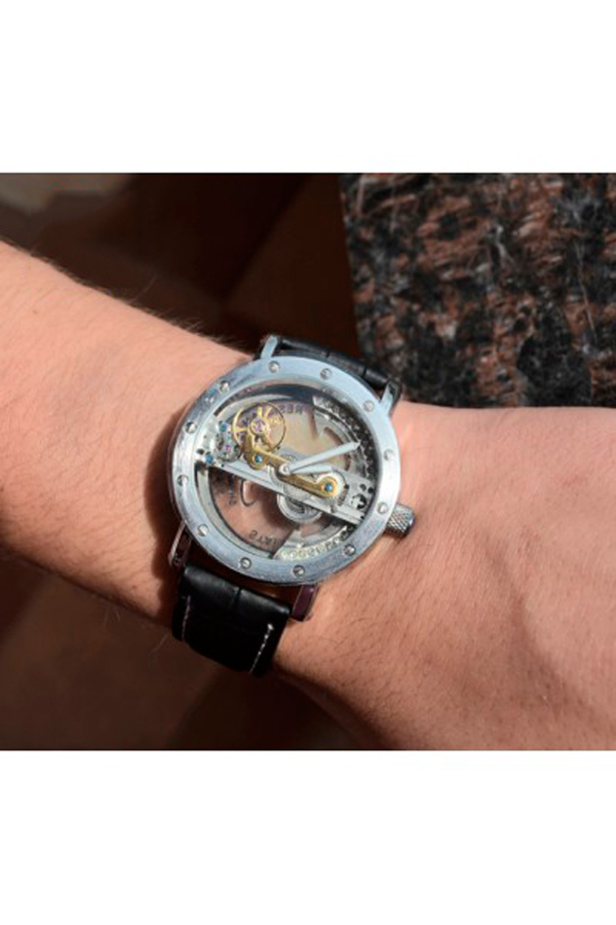 Чоловічий годинник  Forsining Air Silver