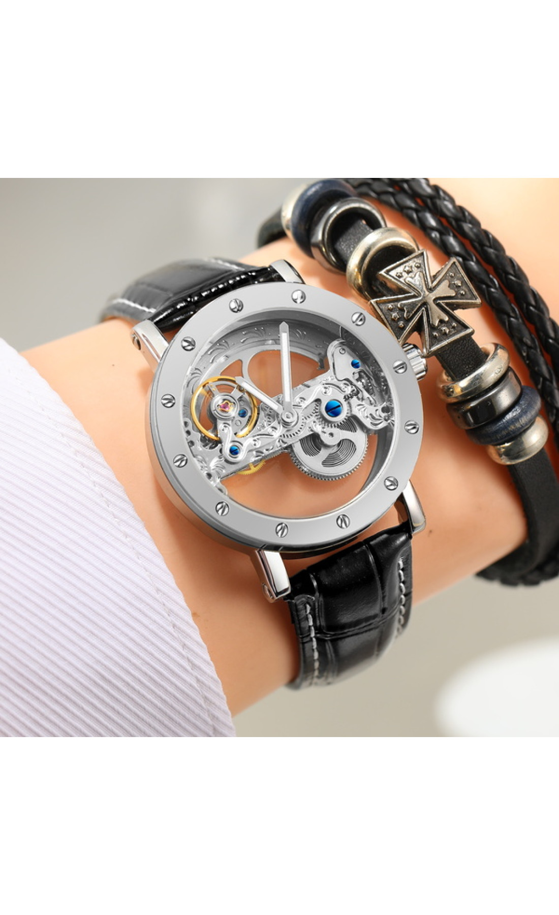 Жіночий годинник  Forsining Air Silver II