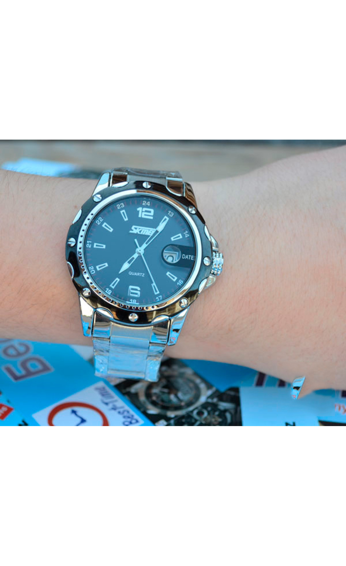 Чоловічий годинник  Skmei Robby Steel 0992S