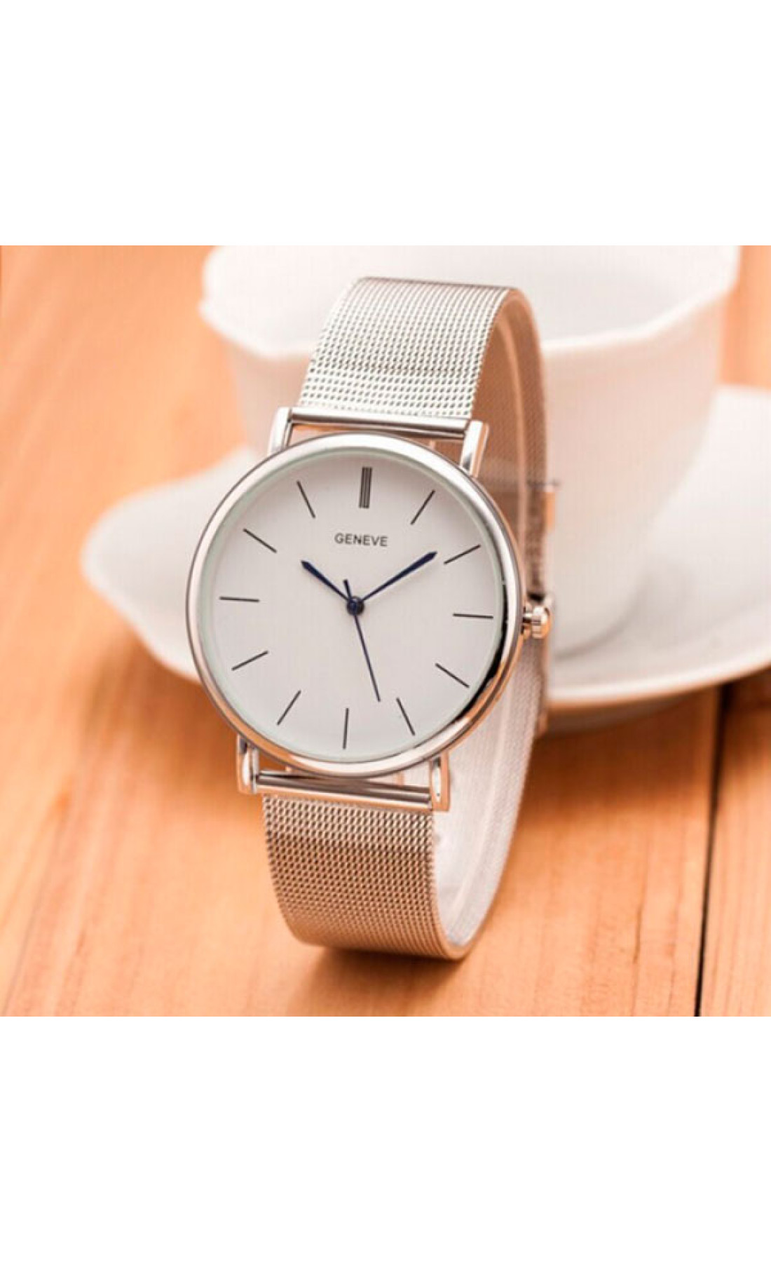 Жіночий годинник  Geneva Steel Silver