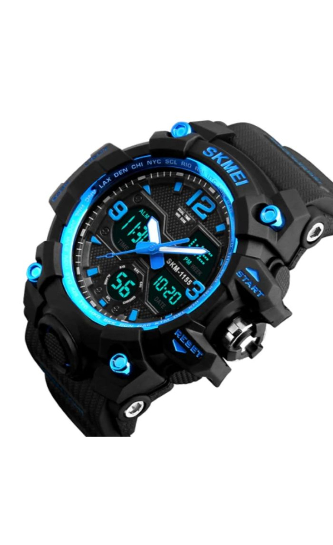 Чоловічий годинник  Skmei Hamlet Blue 1155B