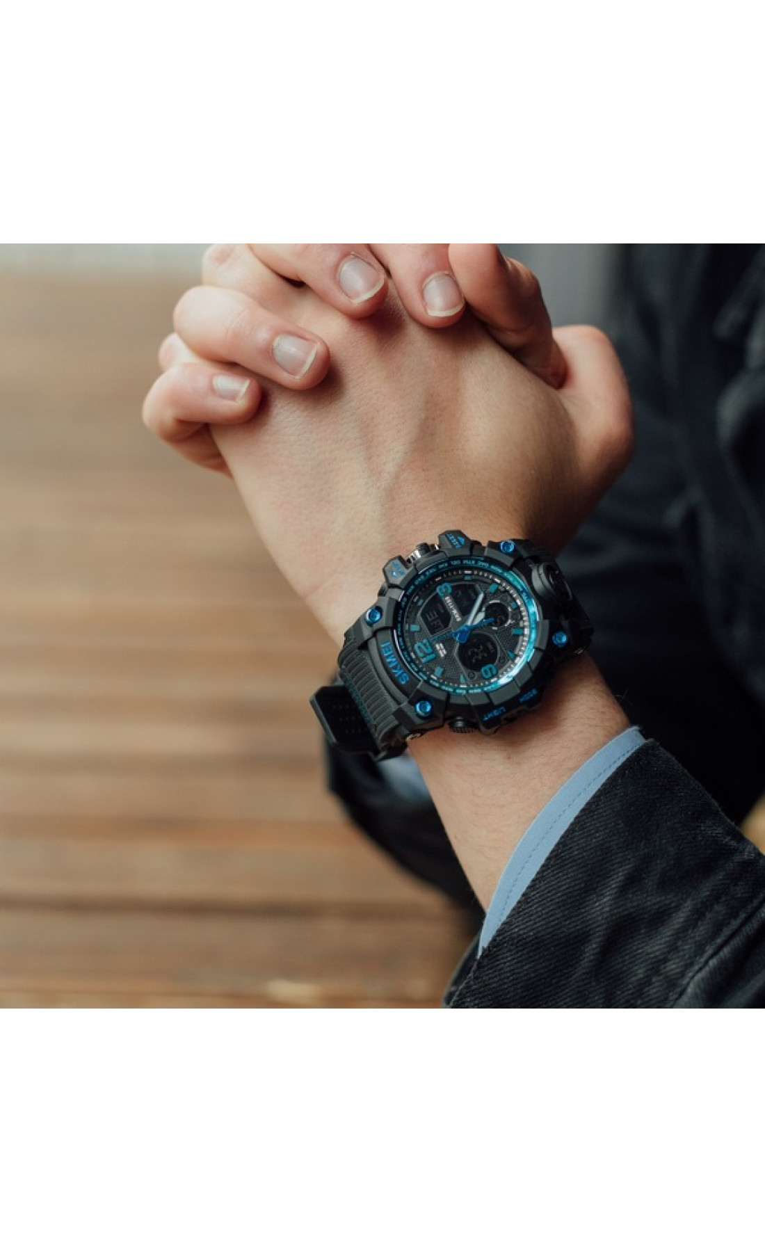 Чоловічий годинник  Skmei Hamlet Blue 1155B