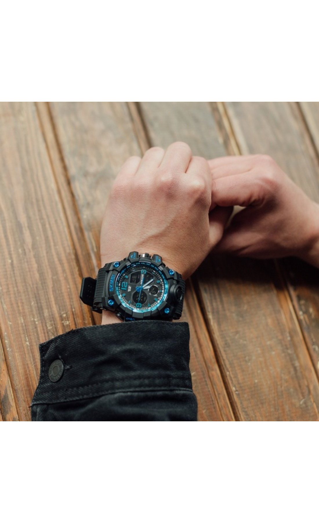 Чоловічий годинник  Skmei Hamlet Blue 1155B