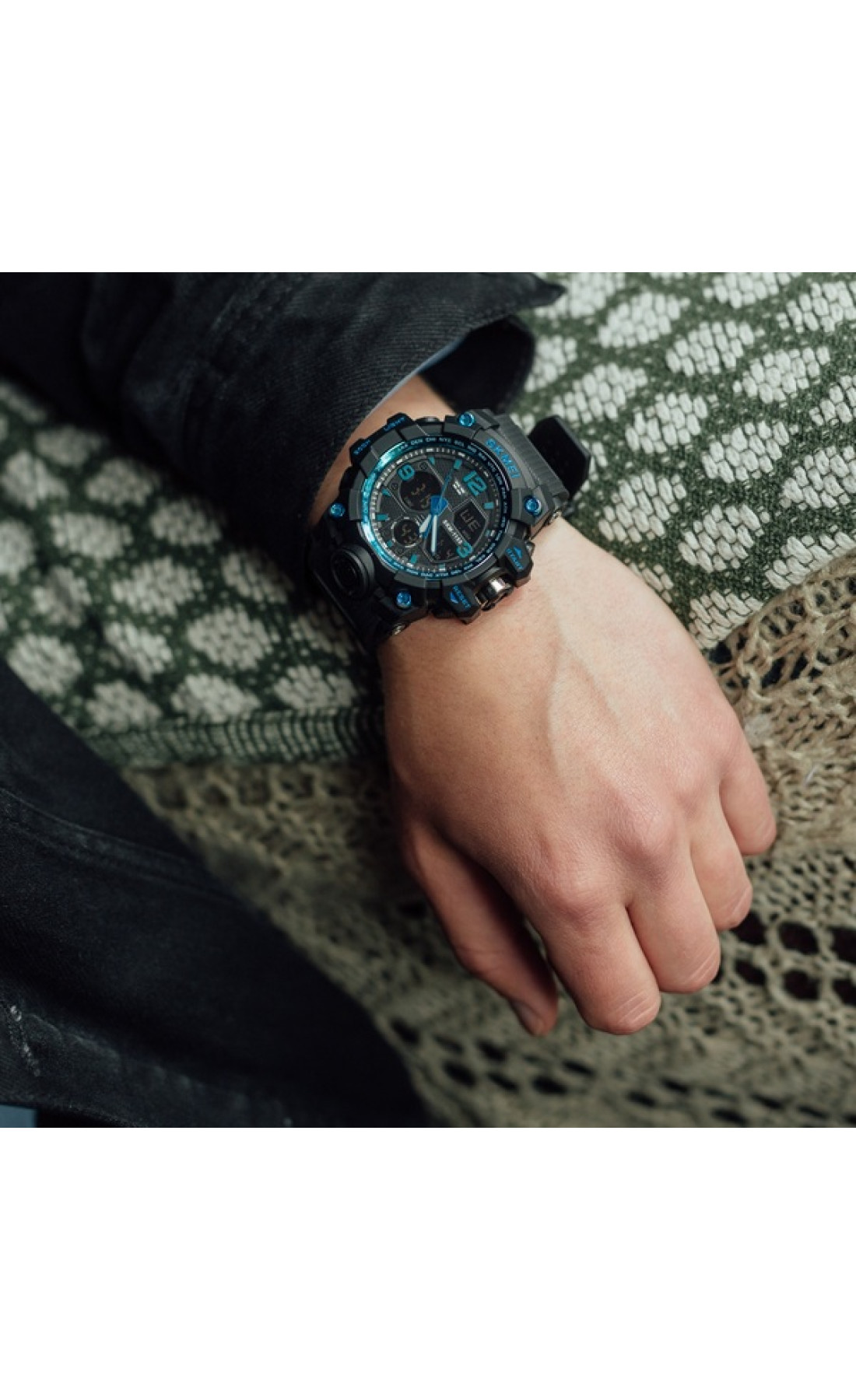 Чоловічий годинник  Skmei Hamlet Blue 1155B