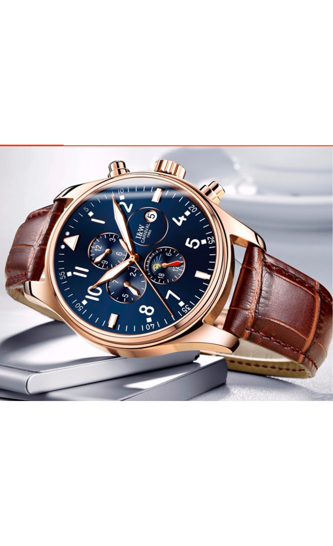 Чоловічий годинник  Carnival Grand Brown