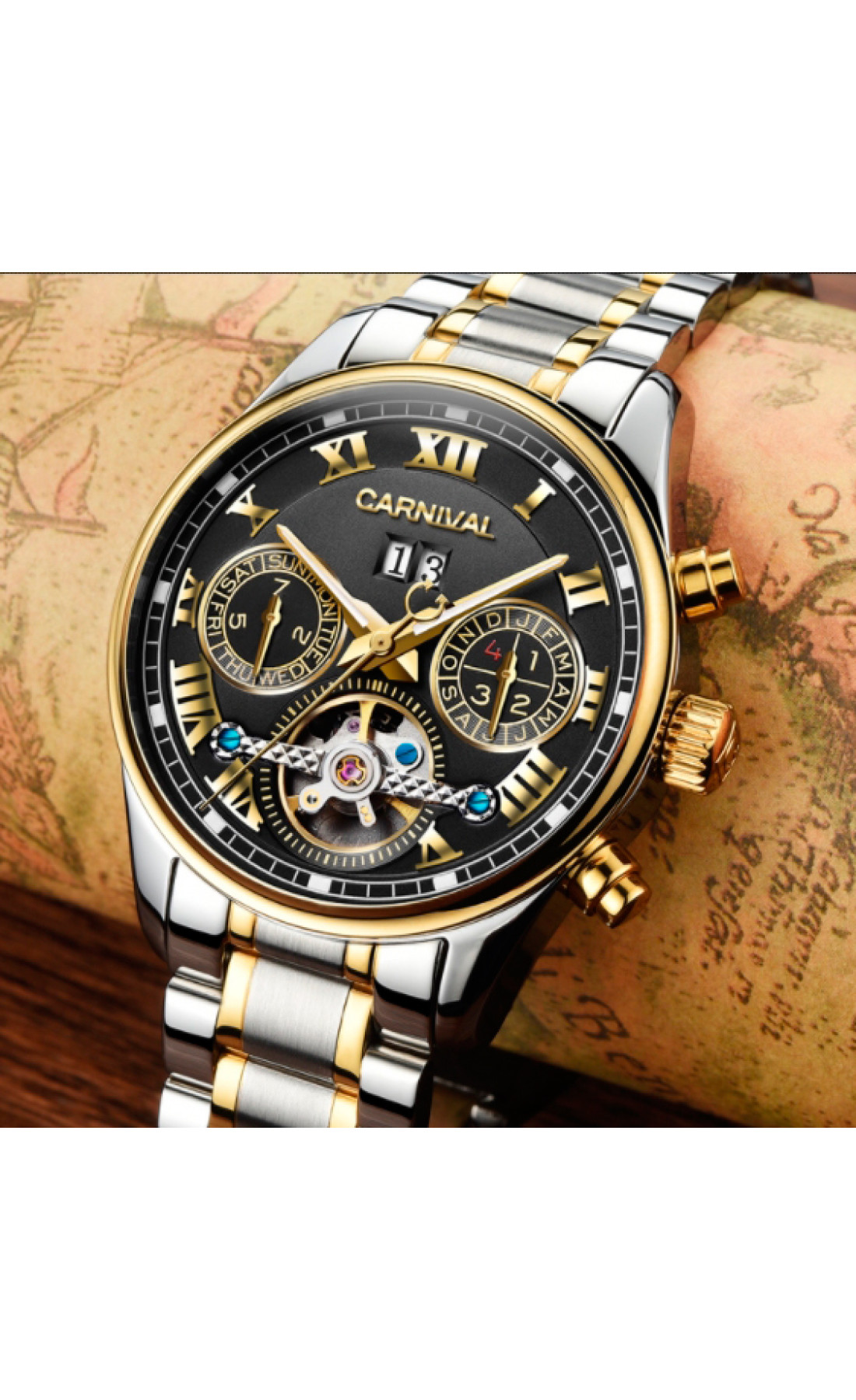 Чоловічий годинник  Carnival Sappfire Silver