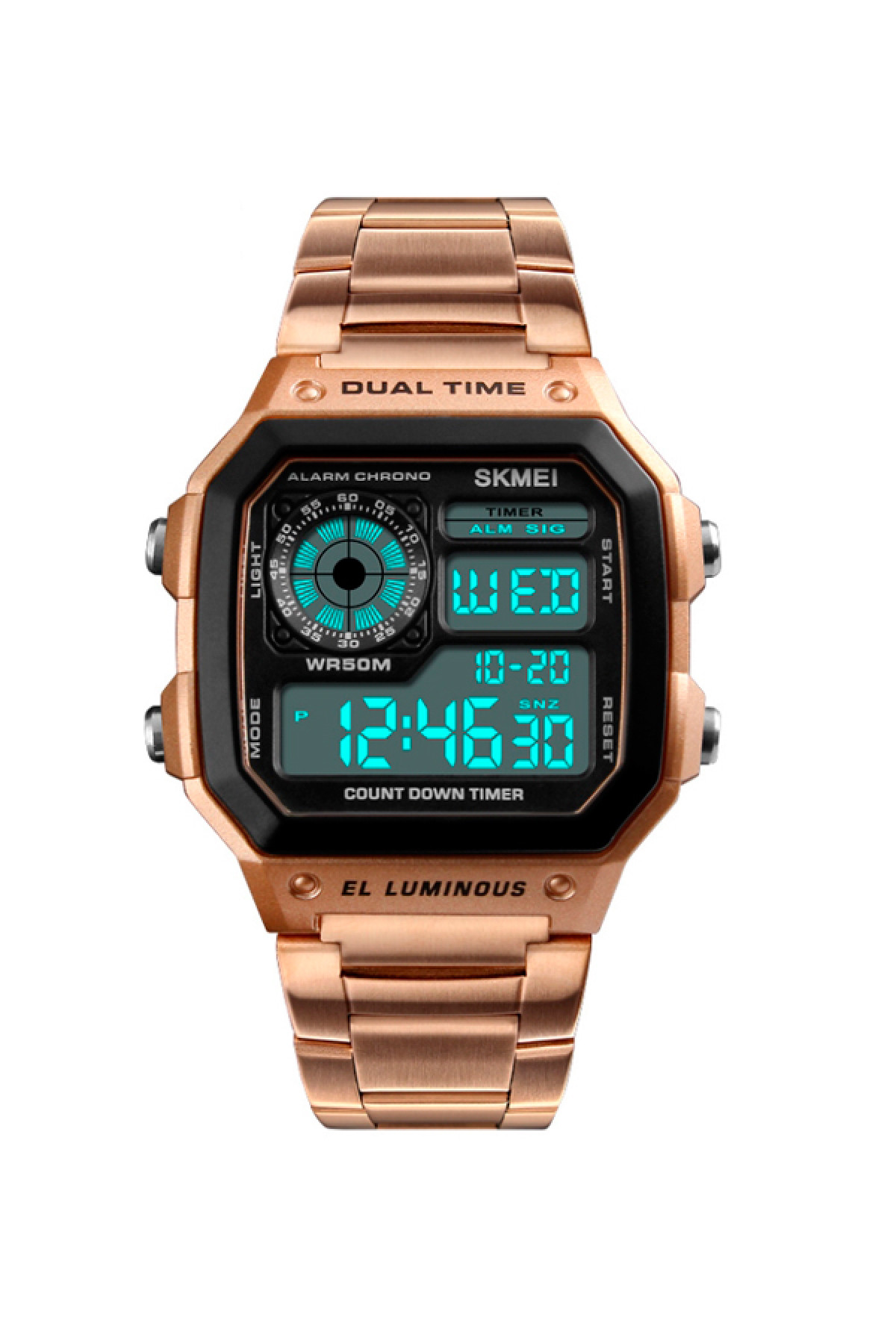 Чоловічий годинник  Skmei Ripple RoseGold 1335