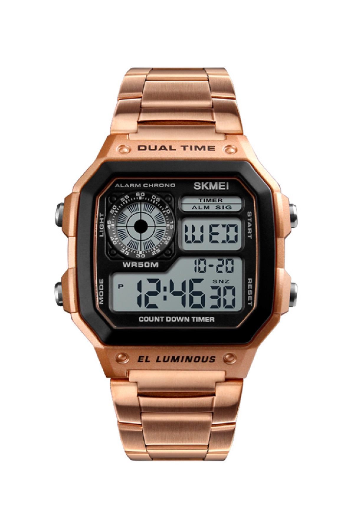 Чоловічий годинник  Skmei Ripple RoseGold 1335